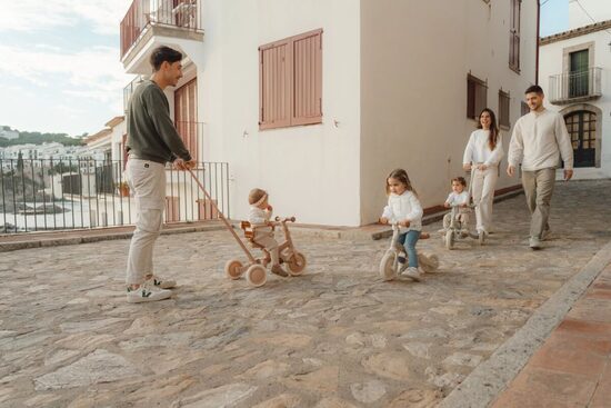 Little Dutch 4 in 1 Trycicle with Pushbar Sunny Flower